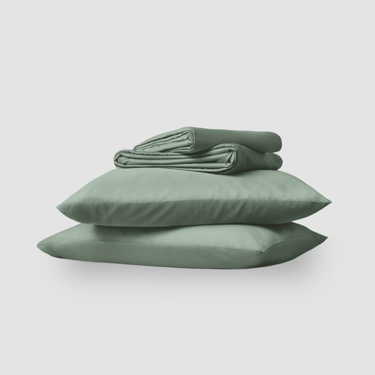 green AURTRS bamboo sheet with pillow cover