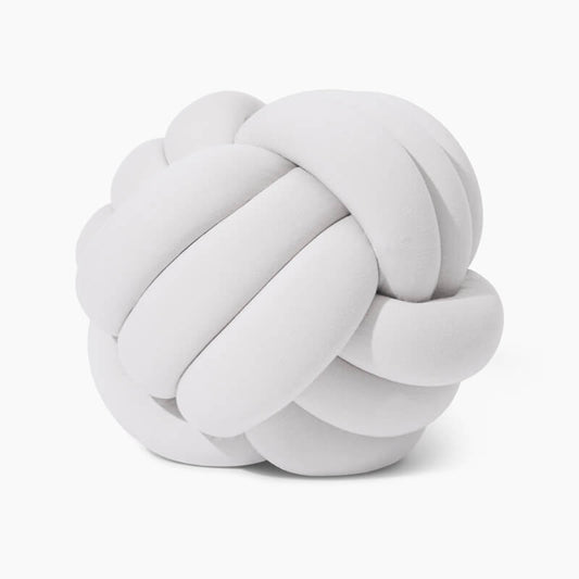 Moonstone Grey large knot pillow