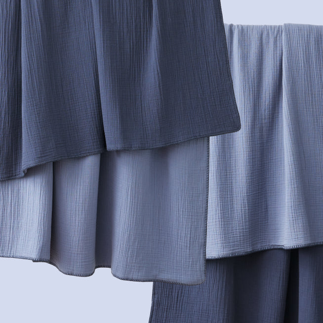 AURTRS newly launched midnight blue colored muslin blanket