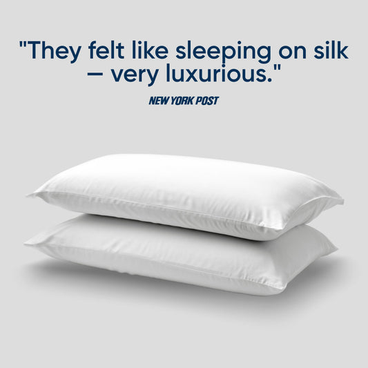 AURTRS cloud white pillowcase with new york post comment
