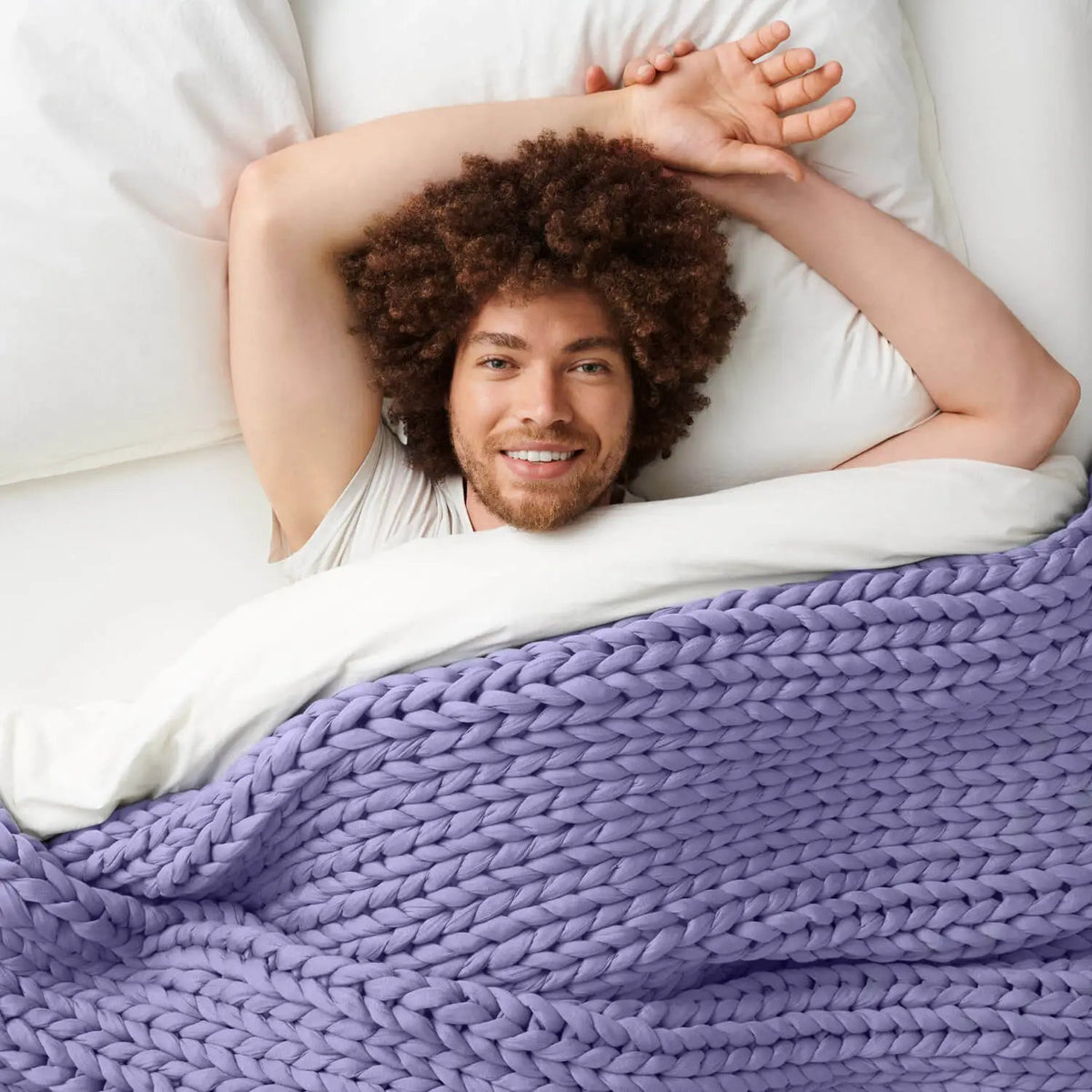 AURTRS cooling weighted blanket - sweet lavender